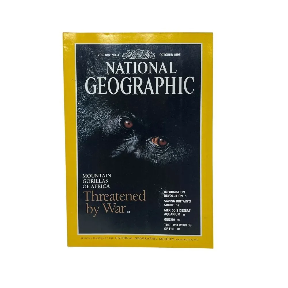 National Geographic Magazine October 1995 Mountain Gorillas‎ Revolution Britain